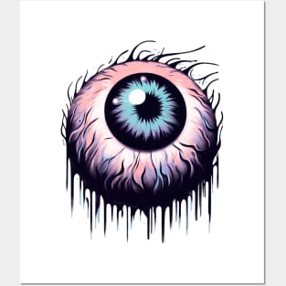 Pastel goth eyeball Posters and Art